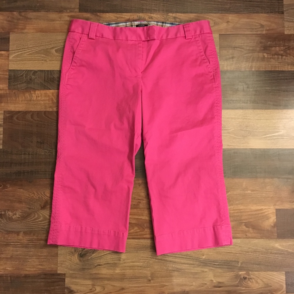 Cute J Crew Favorite Fit Pink Crop Pants, sz 14